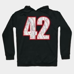 Baseball Number #42 Forty Two Lucky Favorite Jersey Number. Hoodie